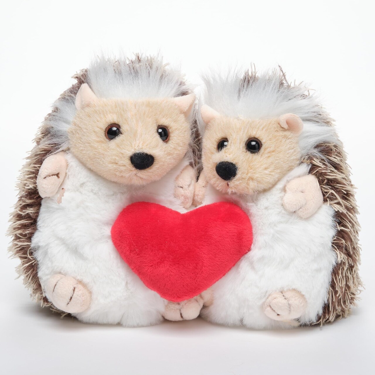 Bearington Lovie and Dovie Hedgehog Stuffed Animal Plush - 5.5" Adorable Valentine Plush Toy with Soft Fur and Lifelike Details - Cuddly Valentines Plushies Gift for Kids, Babies, and Loved Ones